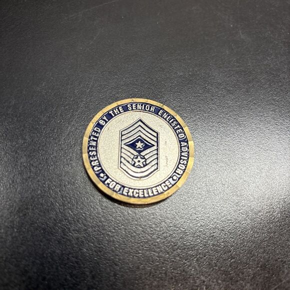 USAF CCM United States Transportation Command Challenge Coin - Picture 3 of 3